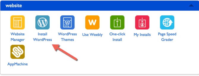 Bluehost-install WordPress