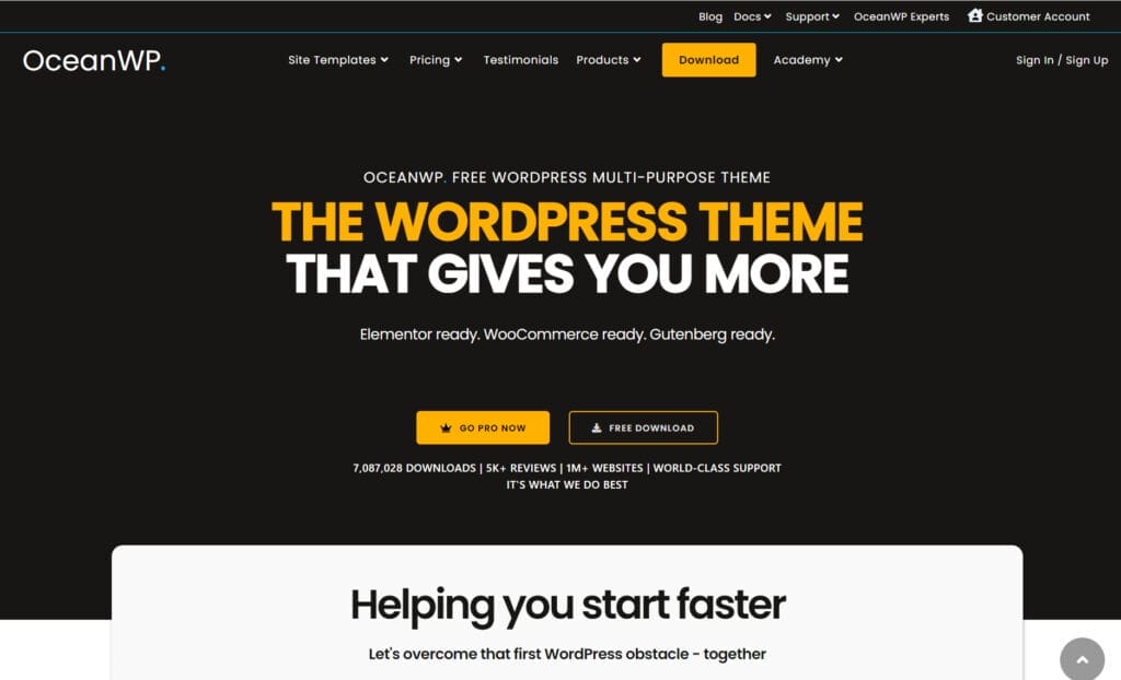 OceanWP theme