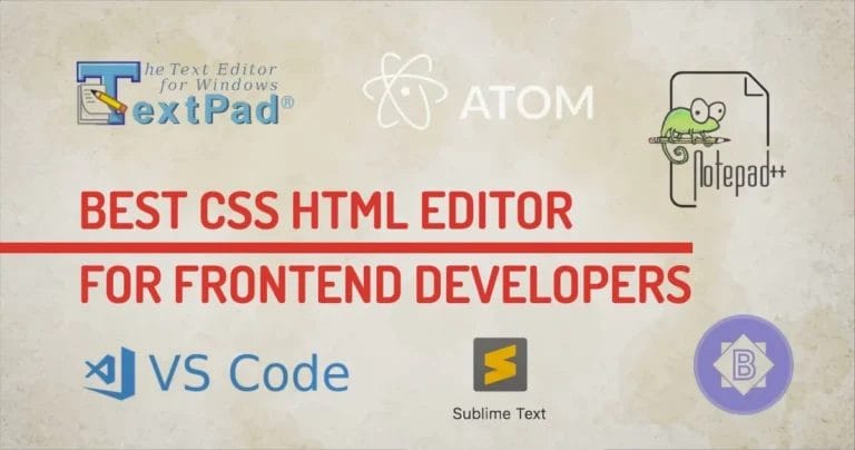 BEST-CSS-HTML-Editors